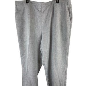 Alfred Dunner nwt gray 24w short dress pants 3x short